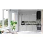 FRONTI Kuchyňská linka DAFNI 280cm Popel – Zbozi.Blesk.cz