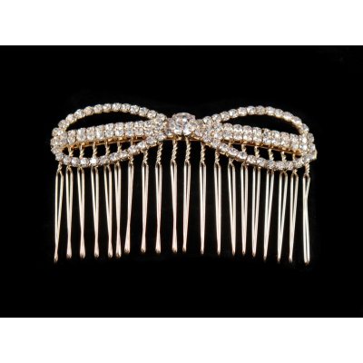 Kovový hřebínek do vlasů zlatá – Hledejceny.cz