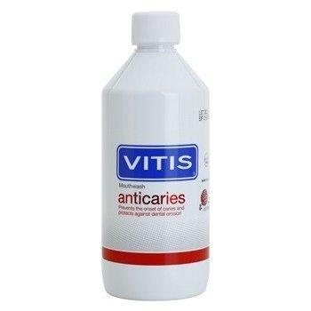 Vitis Anticaries ústní voda proti zubnímu kazu příchuť Mint Bez alkoholu 500 ml