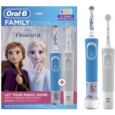 Oral-B Vitality D100 + D100 Kids Frozen II – Zboží Živě