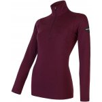 Sensor Merino Extreme dl.rukáv zip port red – Zboží Dáma