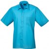 Pánská Košile Premier Workwear pánská košile s krátkým rukávem PR202 turquoise