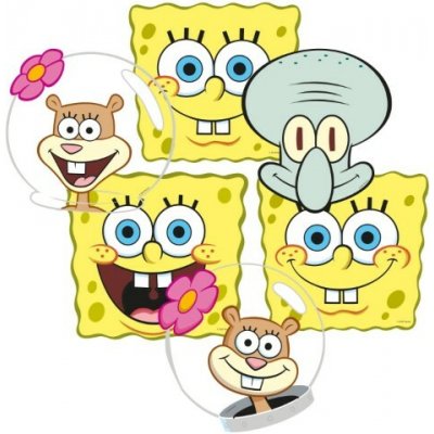 Papírové masky Sponge Bob 6ks – Hledejceny.cz
