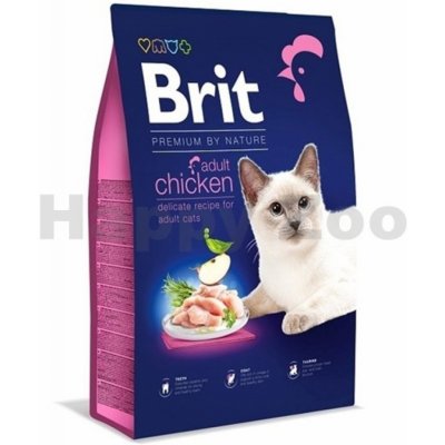 Brit Premium by Nature Cat Adult Chicken 8 kg – Zboží Dáma