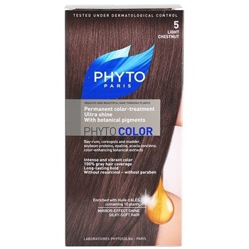 Phyto Color barva na vlasy 5 Light Chestnut 4 ks