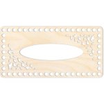 Dřevěný svět online Víko na kapesníky 24 x 12 cm Srdíčka – Zboží Dáma