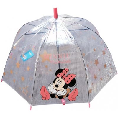 Minnie deštník dívčí vystřelovací průhledný – Zboží Mobilmania