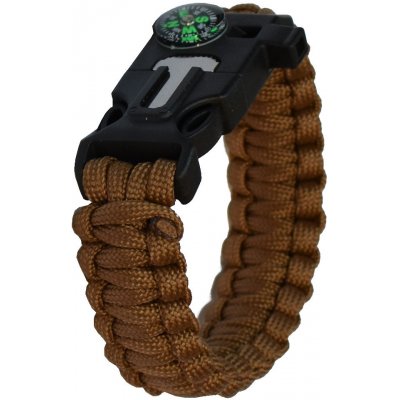 GT-550 Paracord náramek 5v1 hnědá – Zboží Mobilmania