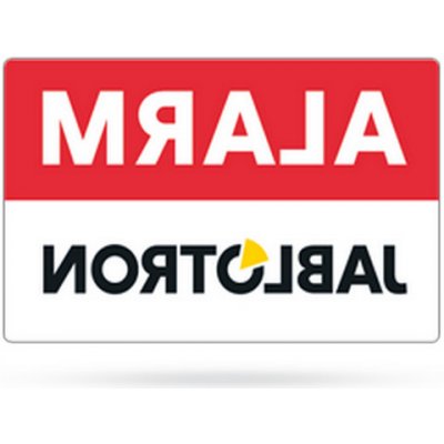 Jablotron SAM-253.21 Inverzní samolepka ALARM 38 x 23 mm – Hledejceny.cz