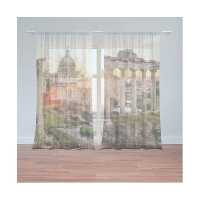 Sablio Záclony Řím Forum Romanum: 2ks 150x250cm – Hledejceny.cz