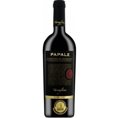 Varvaglione Primitivo Di Manduria Papale Oro DOP 2019 14,5% 0,75 l (holá láhev) – Zboží Mobilmania