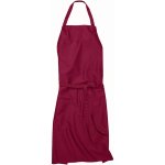 Workwear Verona 90 Pracovní zástěra s laclem 00131-44 Cherry – Zboží Mobilmania