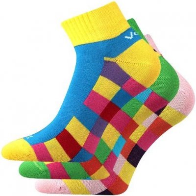 Voxx KVADRA barevné kotníčkové ponožky mix barev 2 – Zboží Mobilmania