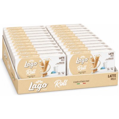 Gastone Lago Roll Break plněné trubičky s příchutí Latte 24 x 80 g – Sleviste.cz