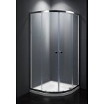 BASIC sprchový kout čtvrtkruh 80x80, sklo chinchila, chrom SIKOMUS80CRCH – Zboží Dáma