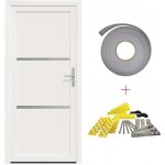 OMAXI Vchodové dveře Bílá 98 x 208 cm PVC 787501 – Hledejceny.cz