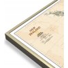 Nástěnné mapy National Geographic Nový Zéland - nástěnná mapa Executive 60 x 77 cm Varianta: mapa v hliníkovém rámu, Provedení: zlatý matný rám