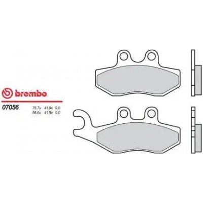 Brembo Přední brzdové destičky Brembo Gilera 180 RUNNER FXR (HENGTONG CALIPER) 2000 - směs XS – Hledejceny.cz