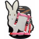 Bafpet Set KRÁLÍK kšír + vodítko Růžová 24-37cm 20411N – Zboží Dáma