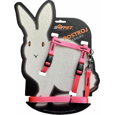 Bafpet Set KRÁLÍK kšír + vodítko Růžová 24-37cm 20411N – Zboží Dáma