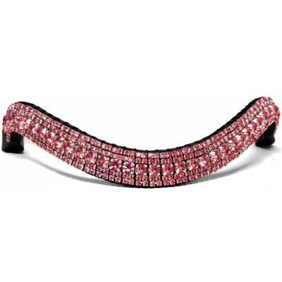 Blingyourhorse Třpytivá čelenka na uzdečku růžová Hnědá – Hledejceny.cz