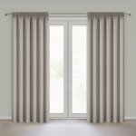EUROFIRANY ZATEMŇOVACÍ ZÁVĚS (100%) NA PÁSCE ZOEY 140X270 CM TMAVĚBÉŽOVÝ – Hledejceny.cz