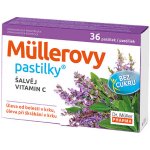 Dr. Müller Müllerovy pastilky šalvěj, vitamin C bez cukru zdravotnický prostředek při chřipce a nachlazení 36 ks – Zbozi.Blesk.cz
