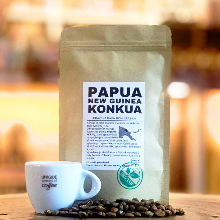 Unique Brands of Coffee Papua New Guinea Konkua BIO 500 g od 473 Kč -  Heureka.cz