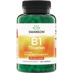 Swanson Vitamín B1 Thiamin 100 mg 250 kapslí – Hledejceny.cz