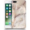 Pouzdro a kryt na mobilní telefon Apple Pouzdro Picasee silikonové Apple iPhone 7 Plus - Cream marble čiré