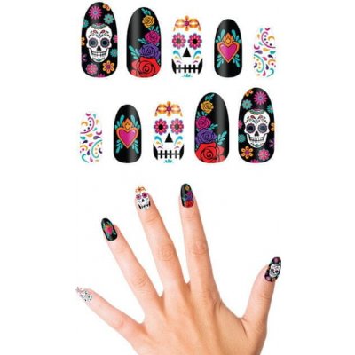 Guirca Nalepovací nehty Day of the Dead 10 ks – Zboží Mobilmania