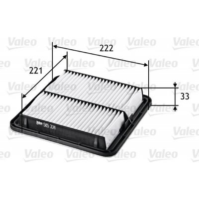 Vzduchový filtr VALEO 585334 – Hledejceny.cz