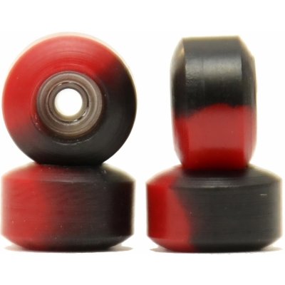 Profi ložisková kolečka na fingerboard od R-wheels Červená-černá – Zboží Dáma