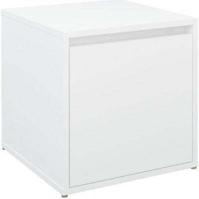 vidaXL Zásuvkový box bílý 40,5x40x40 cm Dřevěný materiál
