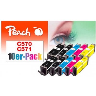 Peach Canon CLI-571 MultiPack, kompatibilní – Zboží Mobilmania