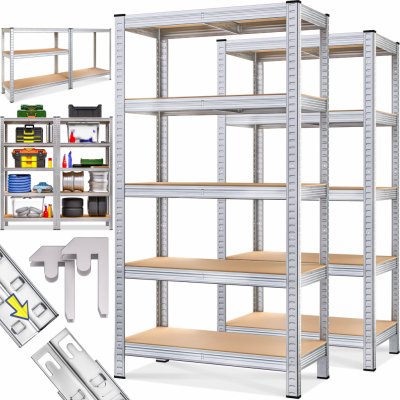 Monzana 2 x Regál 180 x 90 x 40 cm 106177 – HobbyKompas.cz