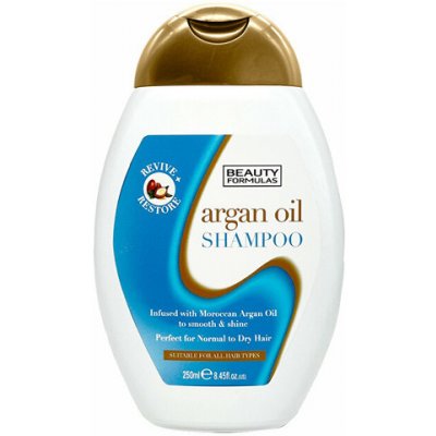 Beauty Formulas Argan Oil Shampoo 250 ml – Zbozi.Blesk.cz