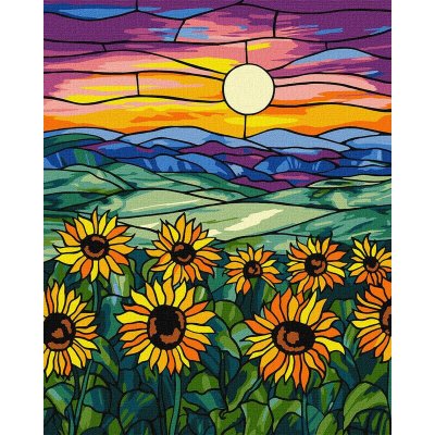 Ideyka Malování podle čísel Pole slunečnic 40 x 50 cm – Zboží Mobilmania