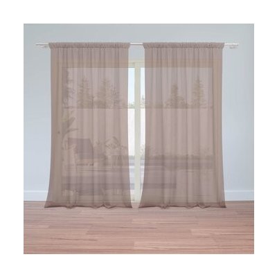 Sablio Záclony Kaštanová: 2ks 150x250cm – Hledejceny.cz