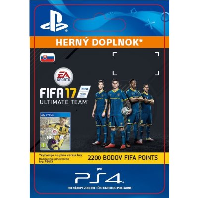 PlayStation FIFA 17 herní měna 2200 Points Pack CZ