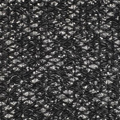 Krajka černá, koženková mřížka, š.125/130 – Zboží Dáma