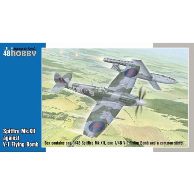 Special Hobby Armour Navy Spitfire Mk.XII against V-1 Flying Bomb 1:48