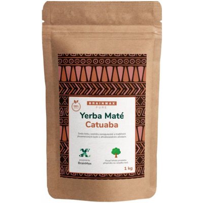 BrainMax Sypaný Pure Organic Yerba Maté Catuaba 1 kg – Hledejceny.cz