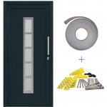 OMAXI Přední dveře Antracitová 88 x 200 cm PVC 787006 – Hledejceny.cz