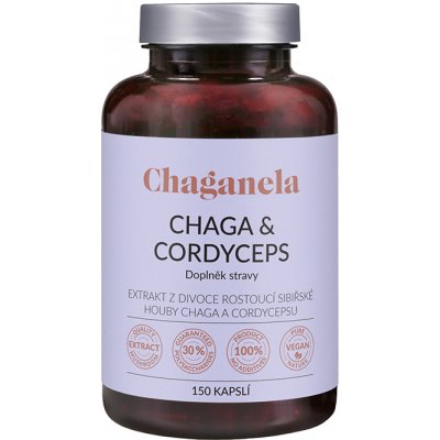 Chaganela Extrakt čagy s cordycepsem 150 kapslí