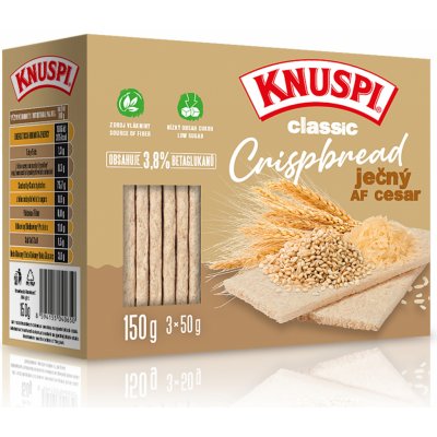 Knuspi Crispbread ječný 150 g – Zbozi.Blesk.cz