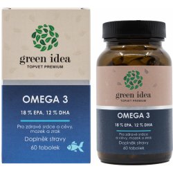 Topvet Omega 3 18% EPA 12% DHA gelové kapsle 60 tobolek