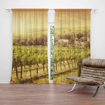 Sablio Závěs Vinice: 2ks 140x250cm – Hledejceny.cz