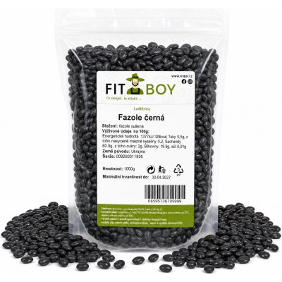 Fitboy Fazole černá 1 kg – Hledejceny.cz