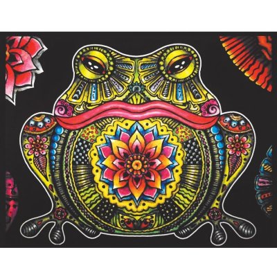 Colorvelvet Sametový obrázek Žába – Zboží Mobilmania